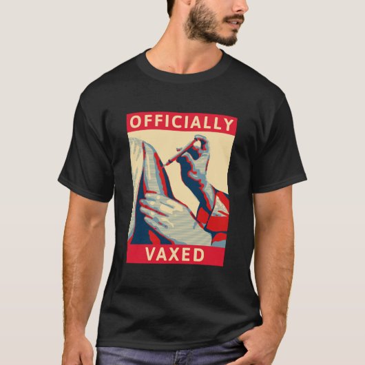 T-shirt Officiellement vacciné (Devant)