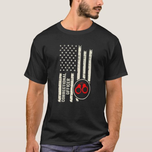 T-shirt Officier correctionnel chargé des services correct (Devant)
