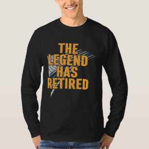 T-shirt Officier de police à la retraite Blue Thine Line D