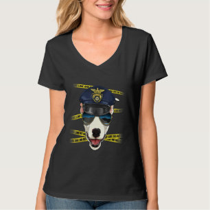 T-shirt Officier de police Bull Terrier PD Policier Scène