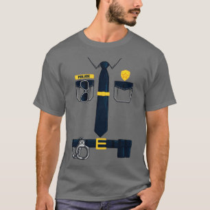 T-shirt Officier de police Cadeau police uniforme costume 