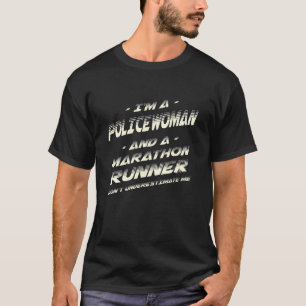 T-shirt Officier de police Witty Sports Hobby Policeman