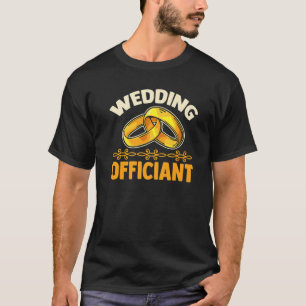 T-shirt Officier Mariage du prêtre Mariage du ministre ord