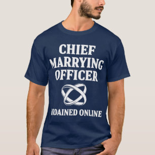 T-shirt Officier mariage Officier Internet Commandé Cadea
