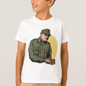T-shirt Officier militaire Soldat de l'Armée rétro (Devant)
