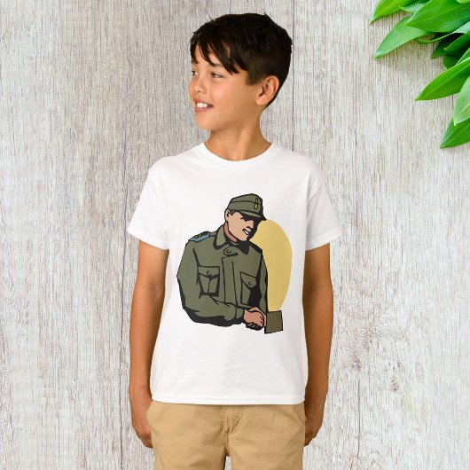 T-shirt Officier militaire Soldat de l'Armée rétro