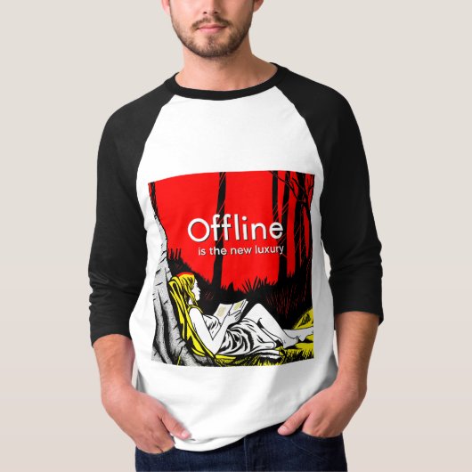 T-shirt Offline Is The New Luxury (Devant)