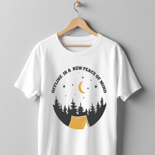 T-shirt Offline Peace Of Mind Camping