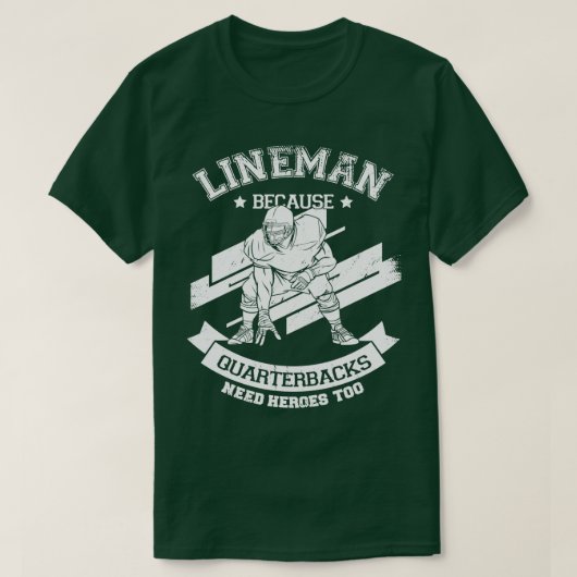 T-shirt Offre-cadeau Lineman de l'offensive américaine de  (Design devant)