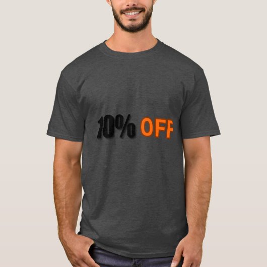 T-shirt "Offre de réduction - 10% de réduction (Devant)