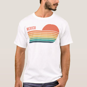 T-shirt Offre spéciale Retro Sunset Mexico