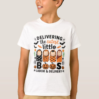 T-shirt Offrir La Main-D'Oeuvre Et L'Exécution Citrouilles