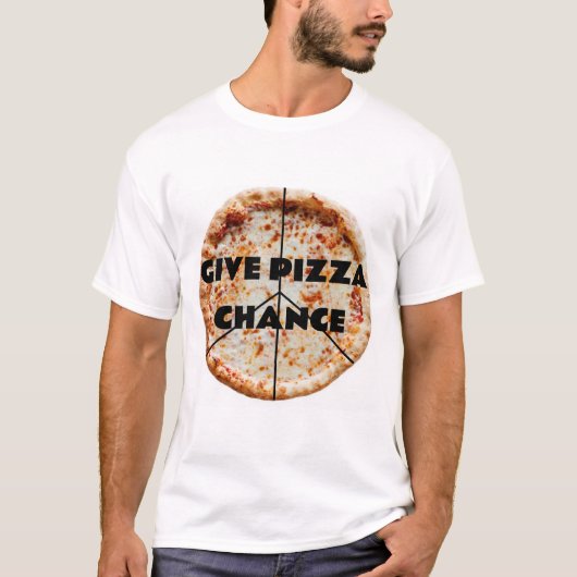 T-SHIRT OFFRIR UNE CHANCE PIZZA (Devant)