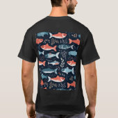 T-shirt Ofish Awesome pêcheur papa (Dos)
