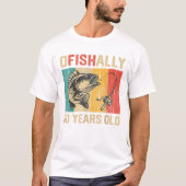T-shirt Ofishally 60 Years Old Funny (Devant)