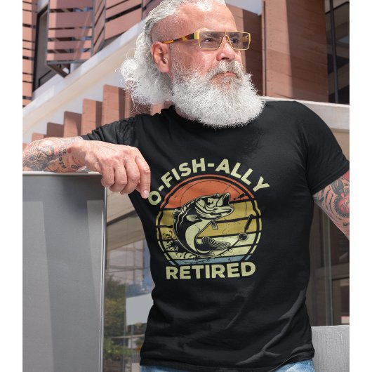T-shirt Ofishally Retired Funny Fishing