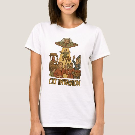 T-shirt OFO Invasion de chats (Devant)