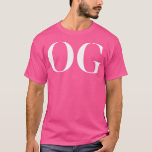T-shirt Og - Original Gangster Cool Old School Hip-Hop Ba