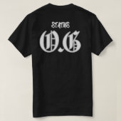 T-shirt OG Status  back-hit (Design dos)