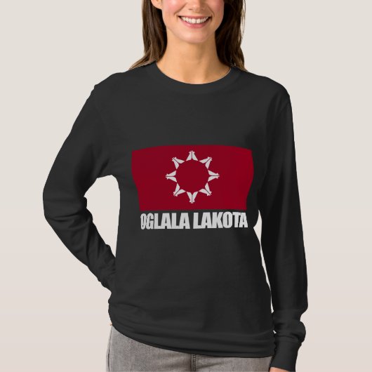 T-shirt Oglala Lakota Drapeau (Devant)