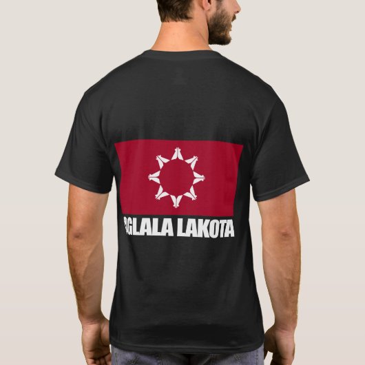 T-shirt Oglala Lakota Drapeau (Dos)