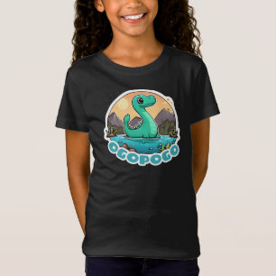 T-Shirt Ogopogo vert mignon Monster du lac Okanagan