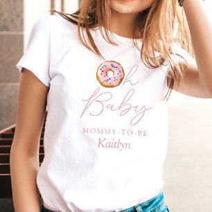 T-shirt Oh Baby Donut Sprinkle Girls Baby shower