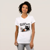 T-shirt Oh bien, vous êtes à la maison Pot de fleurs de ch (Devant entier)