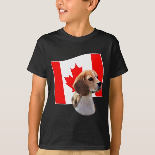 T-shirt Oh Canada...et Beagle. (Devant)