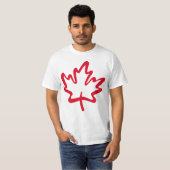 T-shirt Oh Canada ! Jour Big Red Canada Maple Leaf (Devant entier)