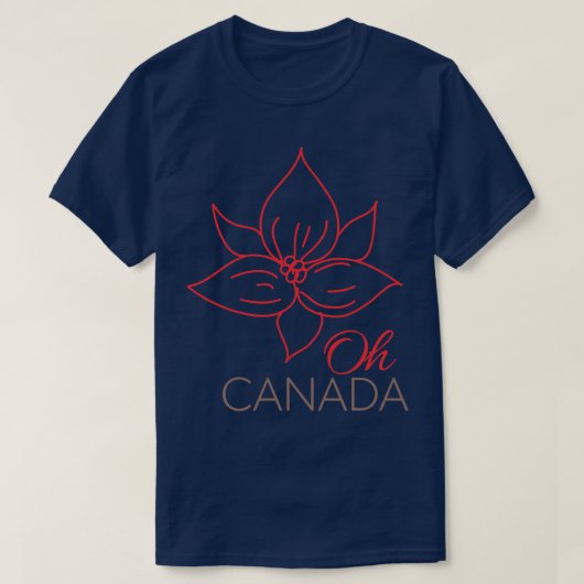 T-shirt Oh Canada Trillium (Design devant)