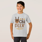 T-shirt Oh cerf de Noël (Devant entier)