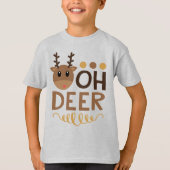 T-shirt Oh cerf de Noël (Devant)