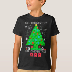 T-shirt Oh Chemistree Chemist Tree Funny Science Noël