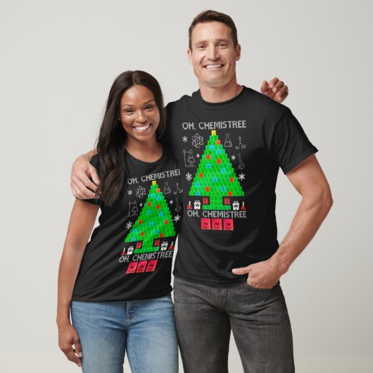 T-shirt Oh Chemistree Chemist Tree Funny Science Noël (Unisexe)