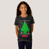 T-Shirt Oh Chemistree Chemist Tree Funny Science Noël (Devant entier)