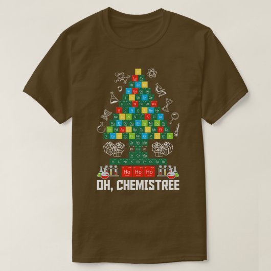 T-shirt Oh Chemistree Funny Chimie (Design devant)