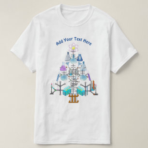 T-shirt Oh Chemistry, Oh Chemist Tree Noël