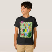 T-shirt Oh Come Let Us Adore Him Jesus Xmas Tree Preppy Ch (Devant entier)
