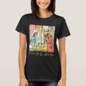 T-shirt Oh Come Let Us Adore Him Nativity Scene Christian (Devant)