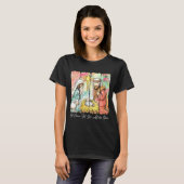 T-shirt Oh Come Let Us Adore Him Nativity Scene Christian  (Devant entier)