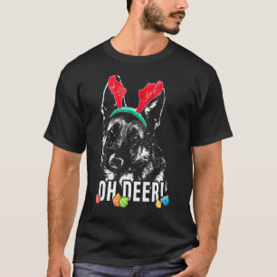 T-shirt Oh Deer Berger Allemand Noël