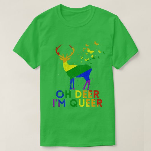 T-shirt Oh Deer Im Queer Pride Mois (Design devant)
