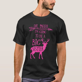 T-shirt Oh Deer Je Vais Être Un Grand Noël Soeur