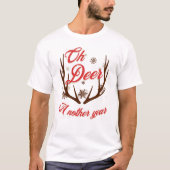 T-shirt Oh Deer une nouvelle année Noël (Devant)