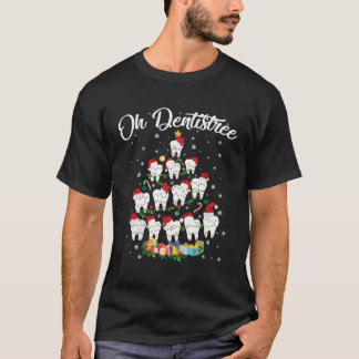 T-shirt Oh Dentistree Santa Hat Noël Arbre Funny Noël