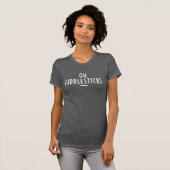 T-shirt Oh Fiddlesticks - Serment rétro (Devant entier)