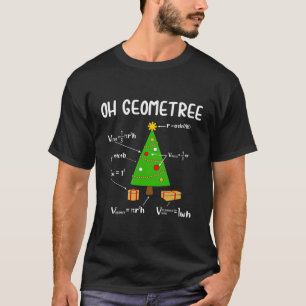 T-shirt Oh Geometree Arbre de Noël Géométrie drôle Math Ne