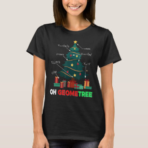 T-shirt Oh Geometree Christmas Tree présente Arithmétique