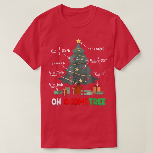 T-shirt Oh-Geometree Geometry Math Science Teacher Christm (Design devant)